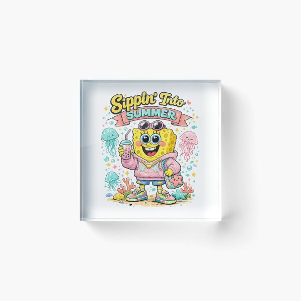 Item preview, Sippin' Into Summer Cute Cartoon Beach Design | Summer Vacation & Tropical Vibes designed and sold by Rx Graphic Studio.