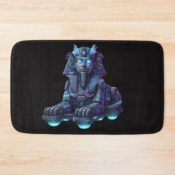 Item preview, Cyberpunk Sphinx Automaton Futuristic Ancient Egypt Art designed and sold by alalame.