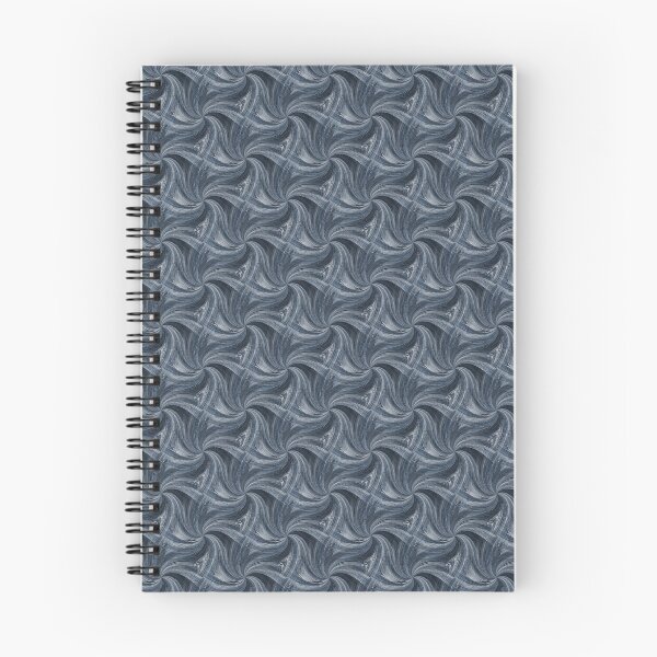 Item preview, Winter Pinch Spiral Pattern in Navy Blue designed and sold by Artistestella.