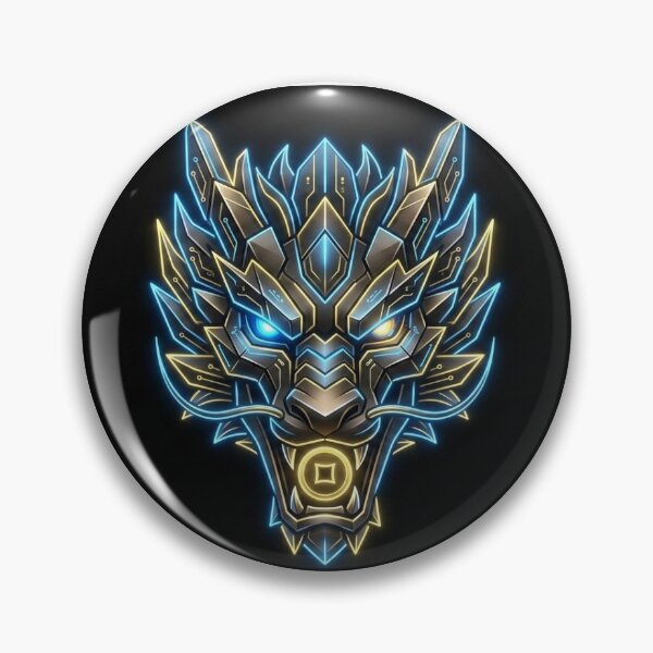 Item preview, Cyberpunk Dragon Head Wealth Totem designed and sold by 无限丰富.