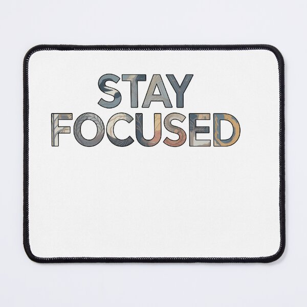 Item preview, Stay Focused – Aesthetic Botanical Typography Motivational Design designed and sold by vividthreads99.