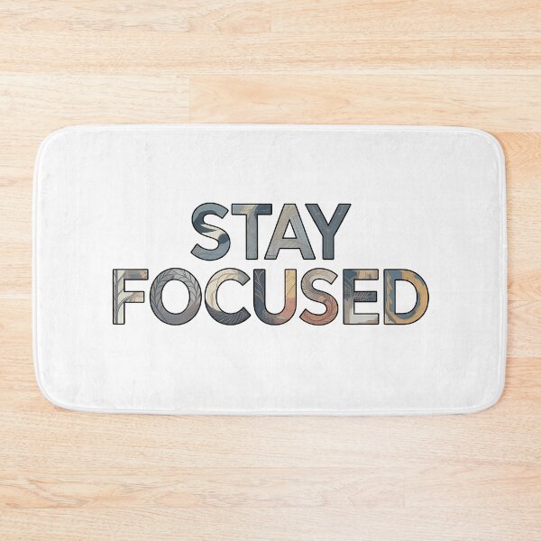 Item preview, Stay Focused – Aesthetic Botanical Typography Motivational Design designed and sold by vividthreads99.