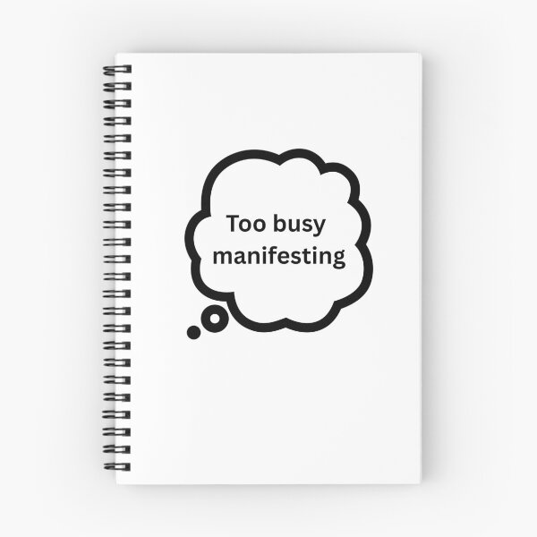Item preview, Too Busy Manifesting Funny Spiritual Typography designed and sold by Milkydreamrose.