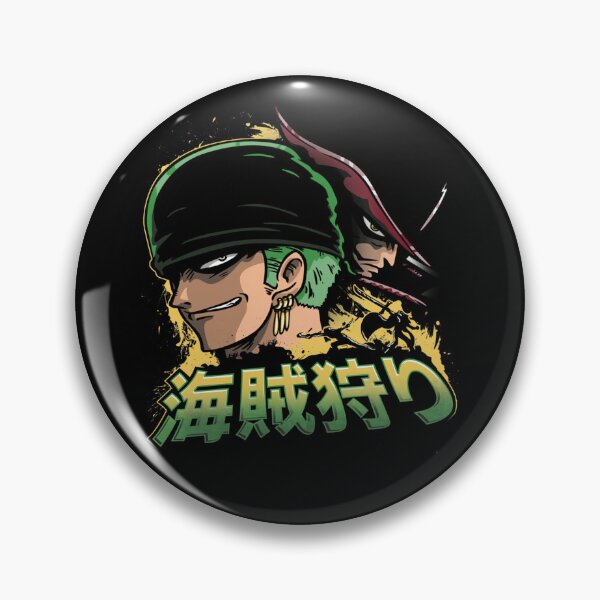 Item preview, Green Hair Swordsman Anime Character Portrait With Japanese designed and sold by secludedartwork.