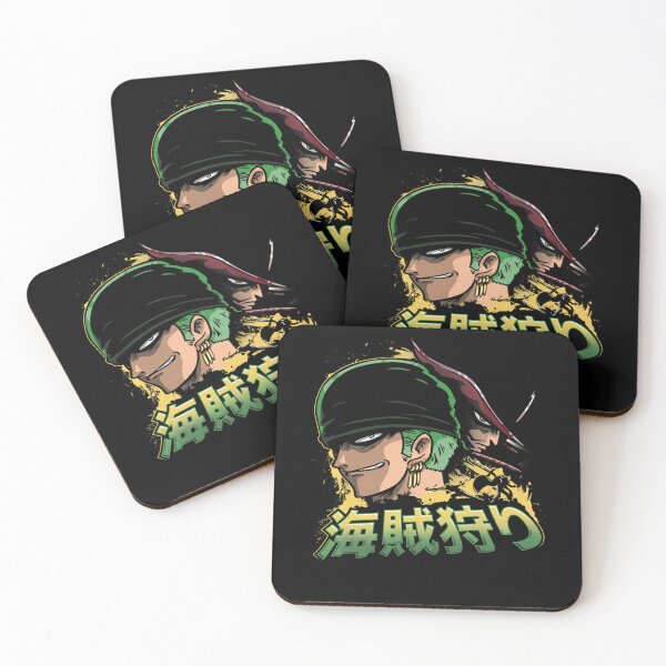 Item preview, Green Hair Swordsman Anime Character Portrait With Japanese designed and sold by secludedartwork.