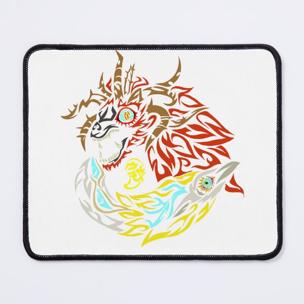 Item preview, Light and demon dragon duel  designed and sold by Artsydragongal.