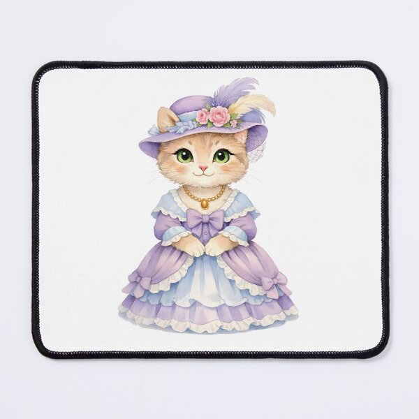 Item preview, Watercolor Victorian Lady Cat designed and sold by silviaol.