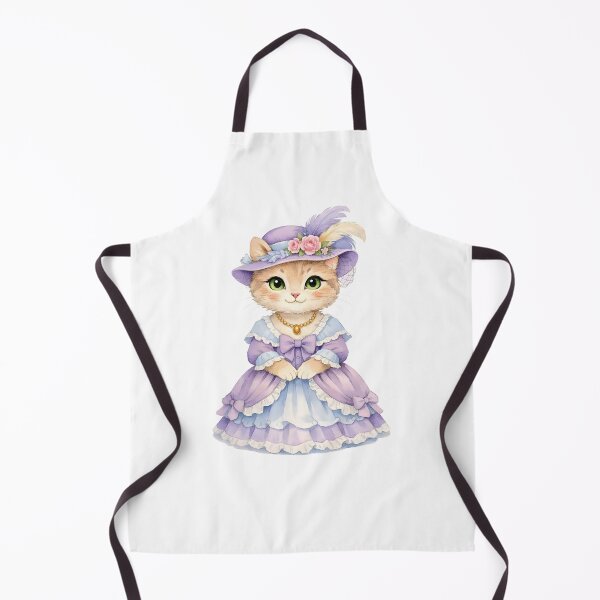 Item preview, Watercolor Victorian Lady Cat   designed and sold by silviaol.