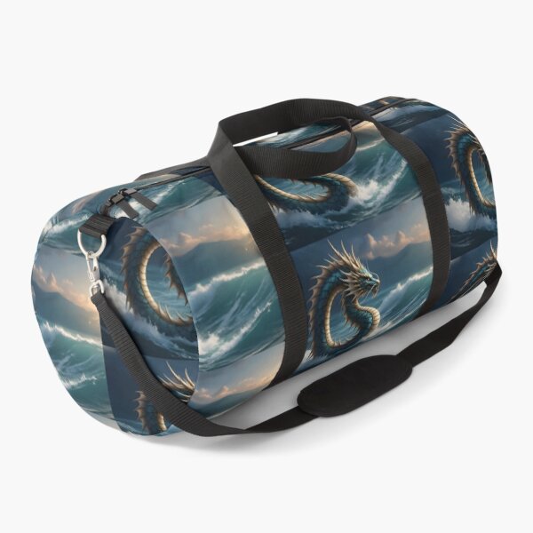 Item preview, Sea Dragon Ocean Fantasy Art | Mythical Creature Illustration | Blue Dragon Waves Artwork designed and sold by Bhaskar Digital Art.