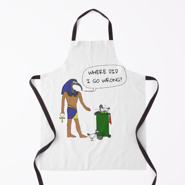 Item preview, Disappointed Egyptian God Cartoon And Trash Bin designed and sold by secludedartwork.