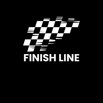 Imagen de la obra Finish Line - Checkered Flag Design de RageLine
