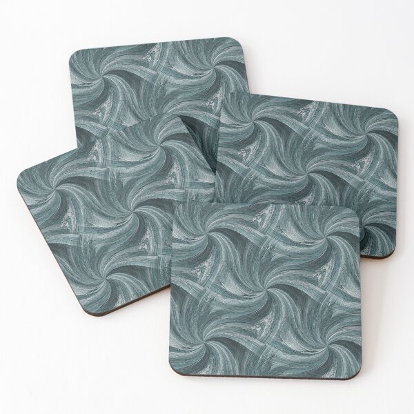 Item preview, Winter Pinch Spiral Pattern in Teal designed and sold by Artistestella.