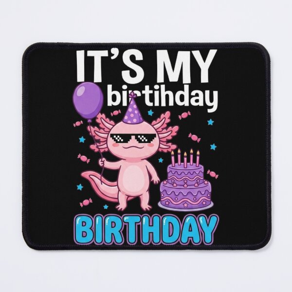 Item preview, funny Its My Birthday PNG | Cute Axolotl Sublimation | Gamer Boy DTF | Kids Shirt Design designed and sold by HamadaArtivio1.