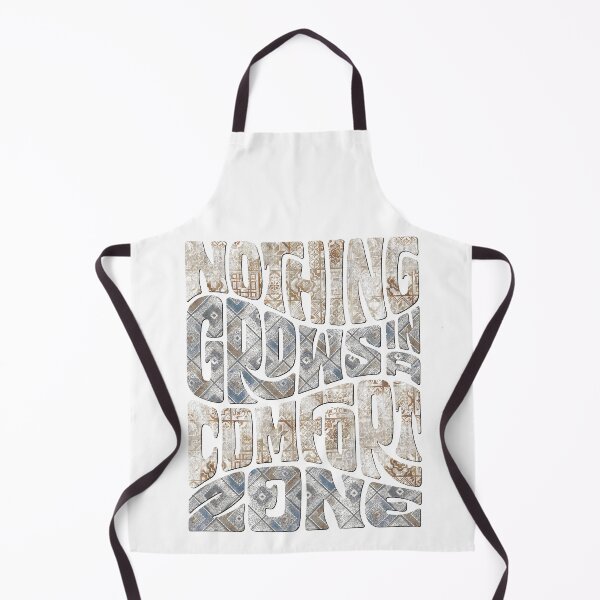 Item preview, Nothing Grows In A Comfort Zone - Wavy Tile Pattern Art designed and sold by vividthreads99.