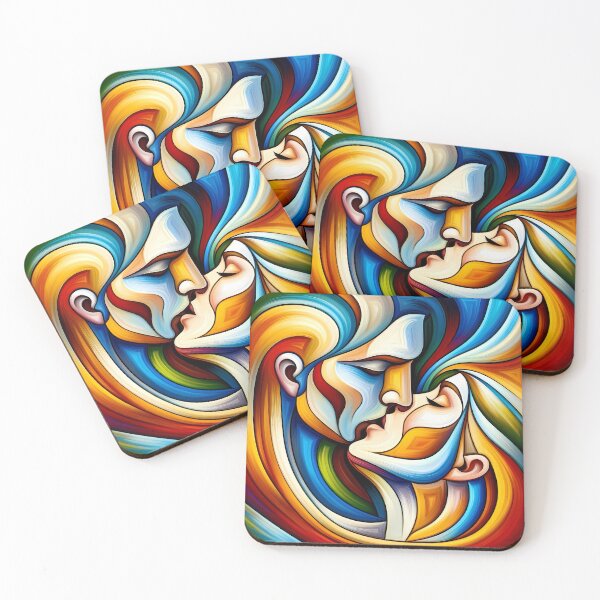 Item preview, Abstract Lovers Kiss designed and sold by ondante.
