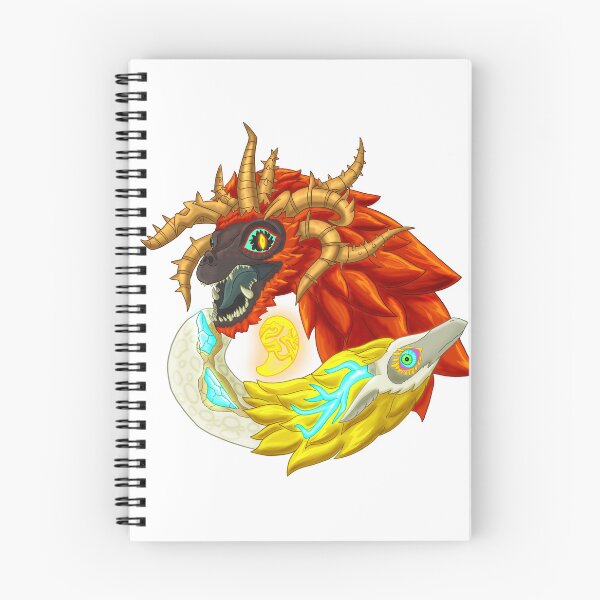 Item preview,  Light and demon dragon duel  designed and sold by Artsydragongal.