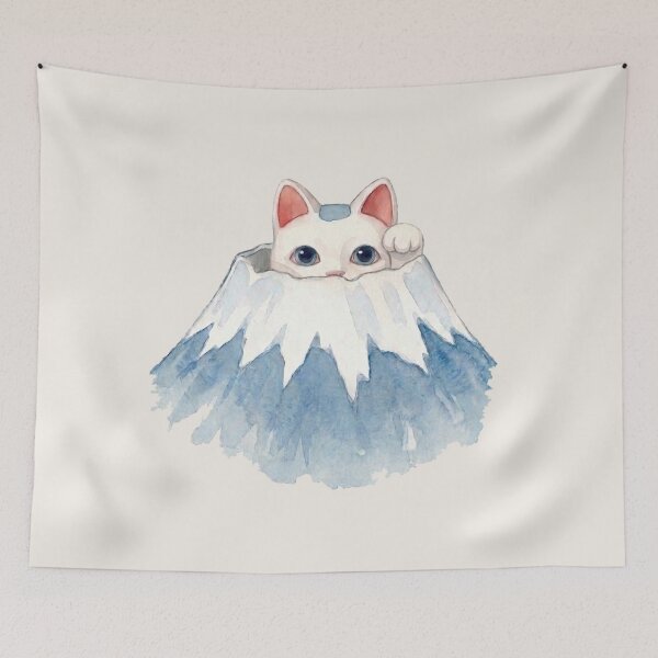 Item preview, Lucky Cat Mount Fuji designed and sold by Kooky Kiddy.