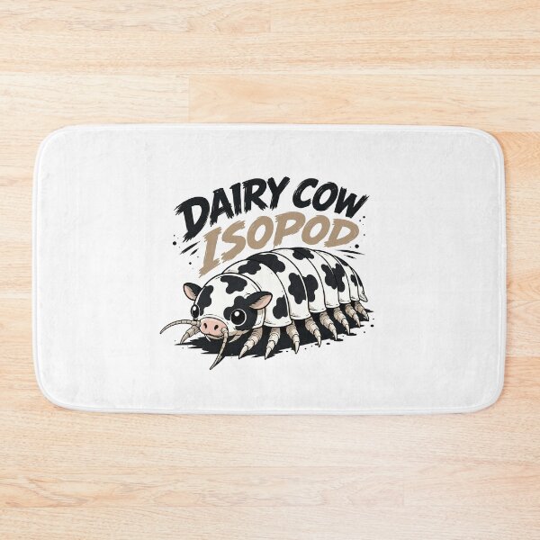 Item preview, Cute Dairy Cow Isopod Cartoon Illustration designed and sold by Abidel.