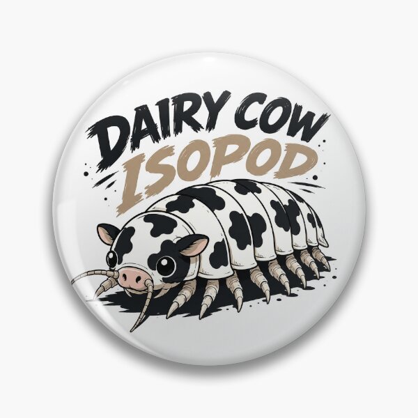 Item preview, Cute Dairy Cow Isopod Cartoon Illustration designed and sold by Abidel.