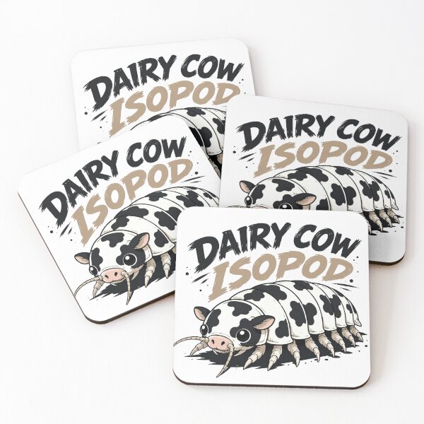 Item preview, Cute Dairy Cow Isopod Cartoon Illustration designed and sold by Abidel.