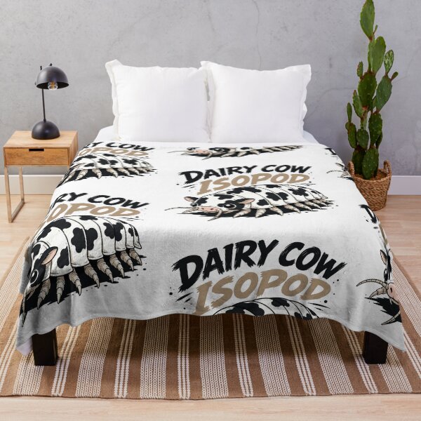 Item preview, Cute Dairy Cow Isopod Cartoon Illustration designed and sold by Abidel.