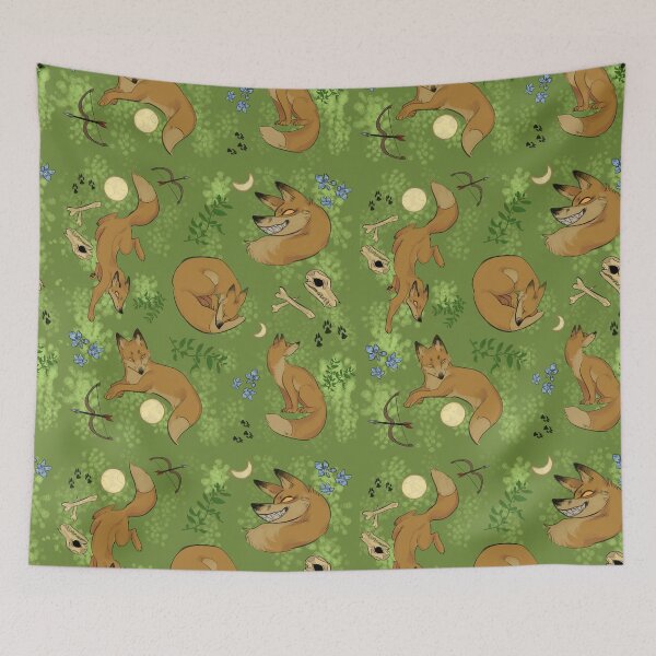 Item preview, Woodland Fox Seamless Pattern | Cozy Forest Animal Design designed and sold by Mammoths.