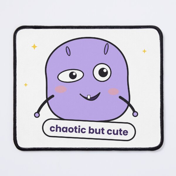 Item preview, Chaotic But Cute Purple Blob Sticker designed and sold by QuirkyCartel.