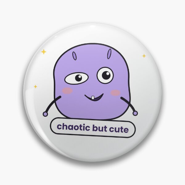 Item preview, Chaotic But Cute Purple Blob Sticker designed and sold by QuirkyCartel.