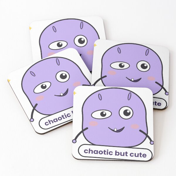 Item preview, Chaotic But Cute Purple Blob Sticker designed and sold by QuirkyCartel.