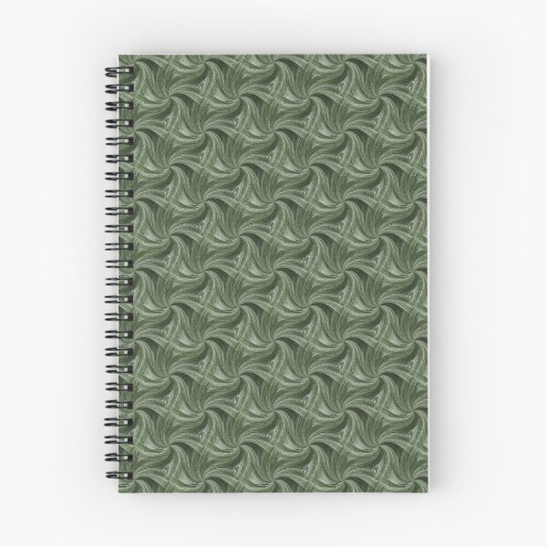 Item preview, Winter Pinch Spiral Pattern in Green designed and sold by Artistestella.