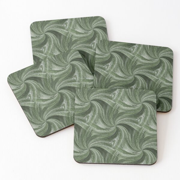 Item preview, Winter Pinch Spiral Pattern in Green designed and sold by Artistestella.