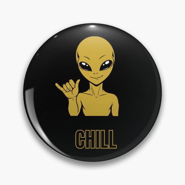 Item preview, ZORGO Signals Gold Edition – Funny Alien Hand Gesture | Minimalist Space Character Sticker designed and sold by The-Visitors.