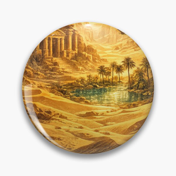 Item preview, Ancient Temple Ruins: Desert Oasis Classical Architecture Golden Hour designed and sold by irfanshikh.