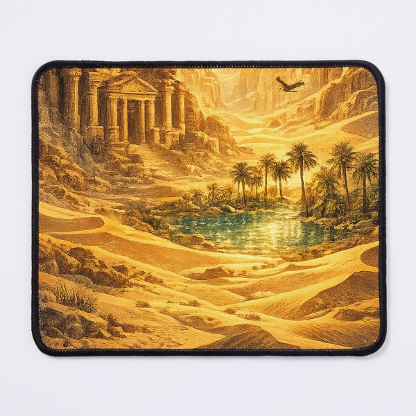 Item preview, Ancient Temple Ruins: Desert Oasis Classical Architecture Golden Hour designed and sold by irfanshikh.