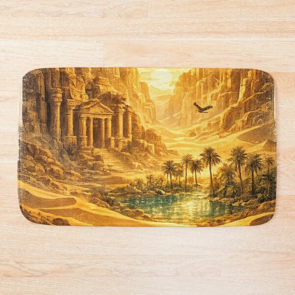 Item preview, Ancient Temple Ruins: Desert Oasis Classical Architecture Golden Hour designed and sold by irfanshikh.