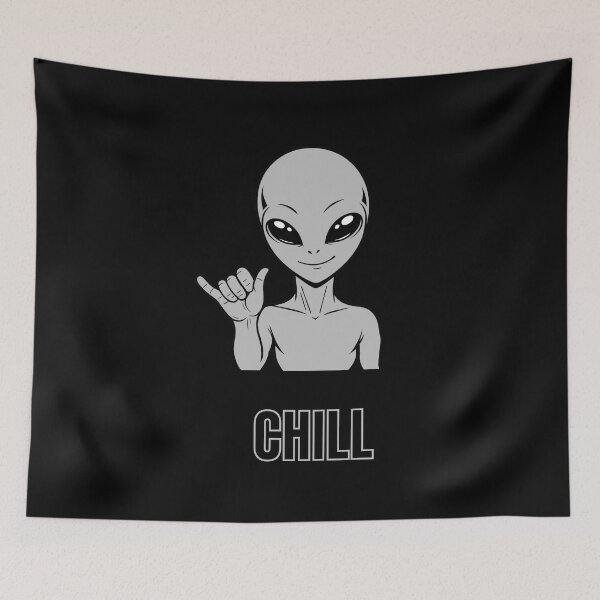 Item preview, ZORGO Signals Silver Edition – Funny Alien Hand Gesture | Minimalist Space Character Sticker designed and sold by The-Visitors.