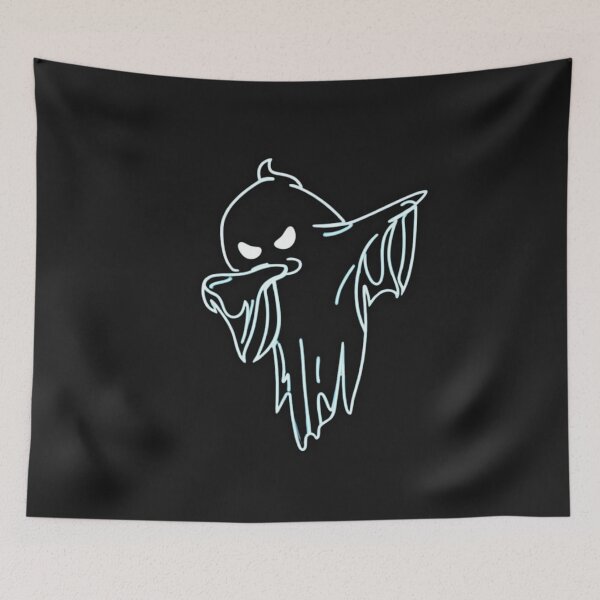 Item preview, Neon Dabbing Ghost Electric Blue Glow Art designed and sold by alalame.