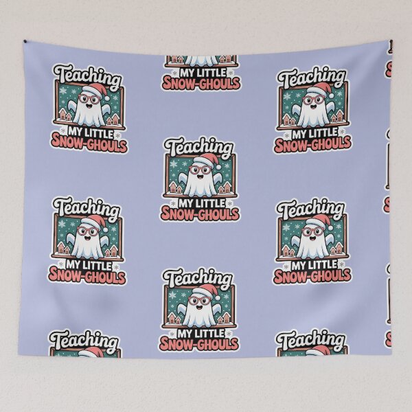 Item preview, Teaching My Little Snow Ghouls Cute Christmas Teacher Shirt designed and sold by Raw Tigers.