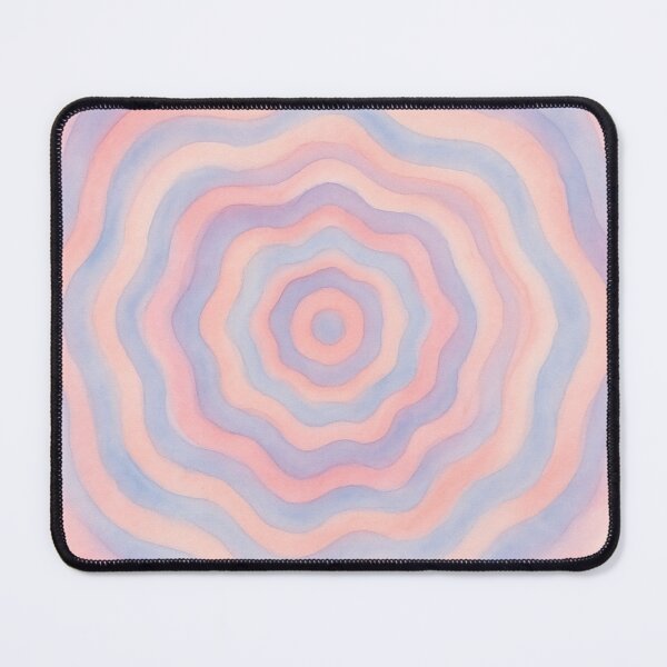 Item preview, Watercolor Ripple Mandala Pattern | Soft Pastel Concentric Wave Design | Dreamy Kaleidoscope Art designed and sold by Patterns Workshop.