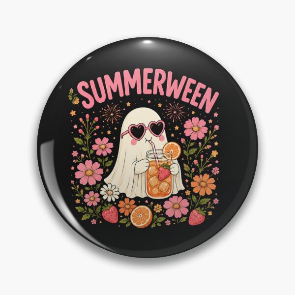 Item preview, Summerween Funny Ghost Halloween Summer Floral lover designed and sold by kotastiart.