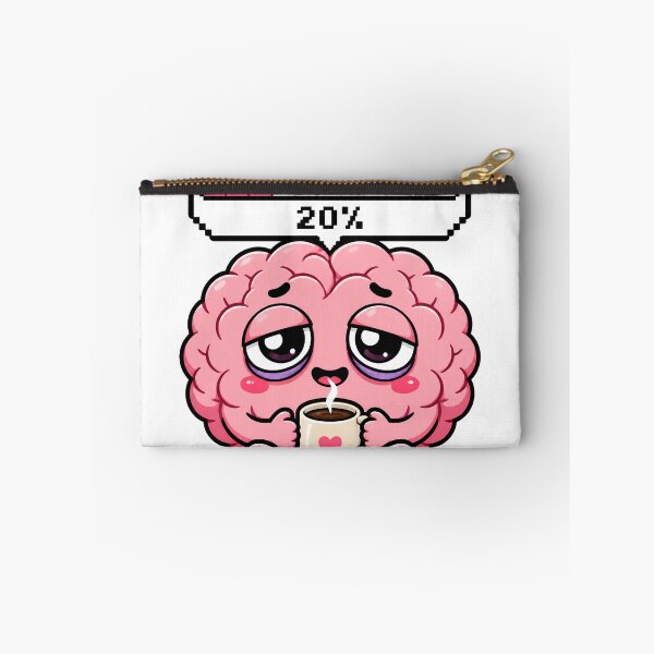 Item preview, Caffeine Required Funny Brain Loading Coffee Sticker designed and sold by Foxiquie | Creative Sticker Studio.
