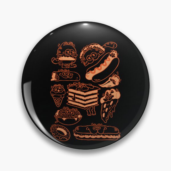 Item preview, Garfield Fast Food Pattern designed and sold by ZiZitCo.