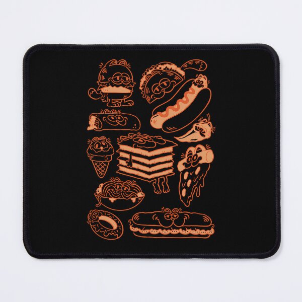 Item preview, Garfield Fast Food Pattern designed and sold by ZiZitCo.