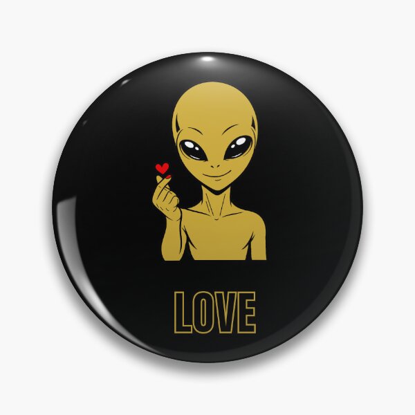 Item preview, ZORGO Signals Gold Edition – Funny Alien Hand Gesture | Minimalist Space Character Sticker designed and sold by The-Visitors.