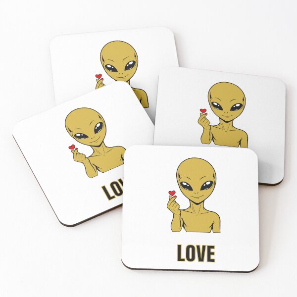 Item preview, ZORGO Signals Gold Edition – Funny Alien Hand Gesture | Minimalist Space Character Sticker designed and sold by The-Visitors.