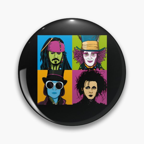 Item preview, Johnny Depp Characters Pop Portrait designed and sold by ZiZitCo.
