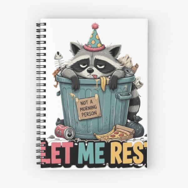 Item preview, Let Me Rest Funny Tired Raccoon In Trash Can designed and sold by Ankushpc.