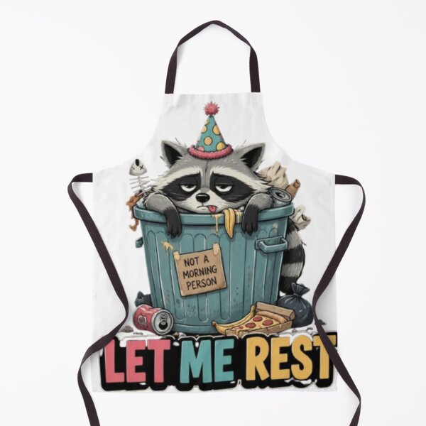 Item preview, Let Me Rest Funny Tired Raccoon In Trash Can designed and sold by Ankushpc.
