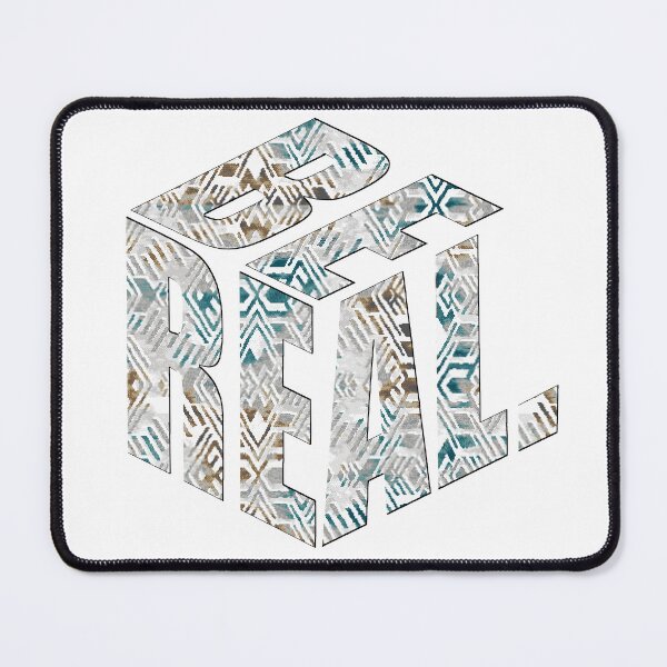 Item preview, Be Real 3D Cube Typography - Geometric Streetwear Art designed and sold by vividthreads99.