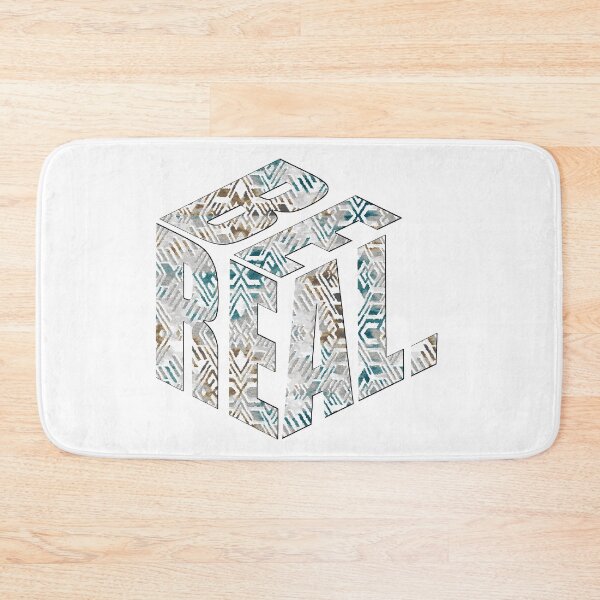 Item preview, Be Real 3D Cube Typography - Geometric Streetwear Art designed and sold by vividthreads99.